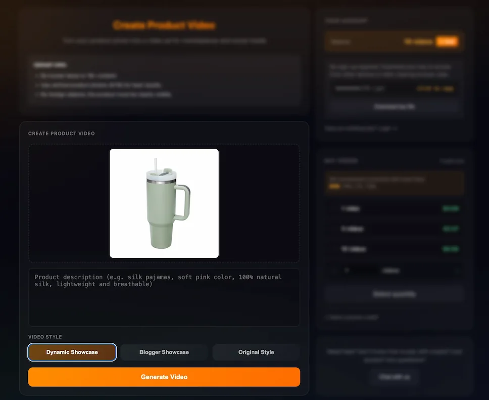 App interface preview